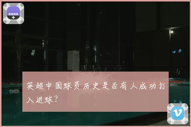 英超中国球员历史是否有人成功打入进球？