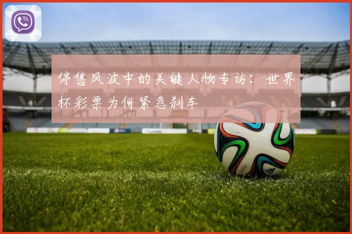 停售风波中的关键人物专访：世界杯彩票为何紧急刹车